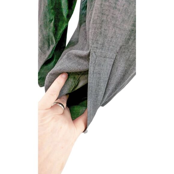 The Works Saks Fifth Avenue Women Long Sleeve Collared Shirt Gray Size 12 - Picture 7 of 12